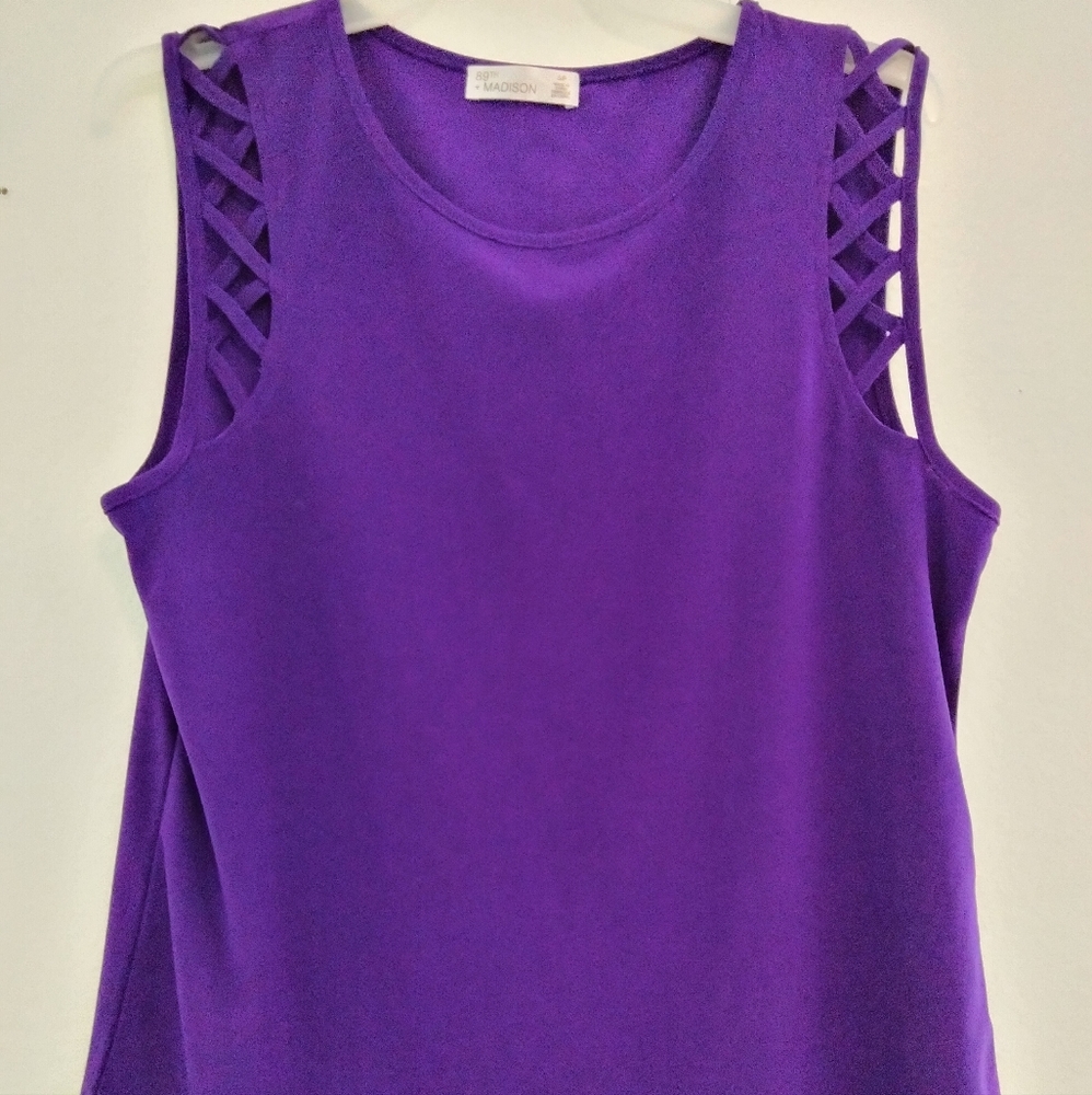 89th Madison purple top
